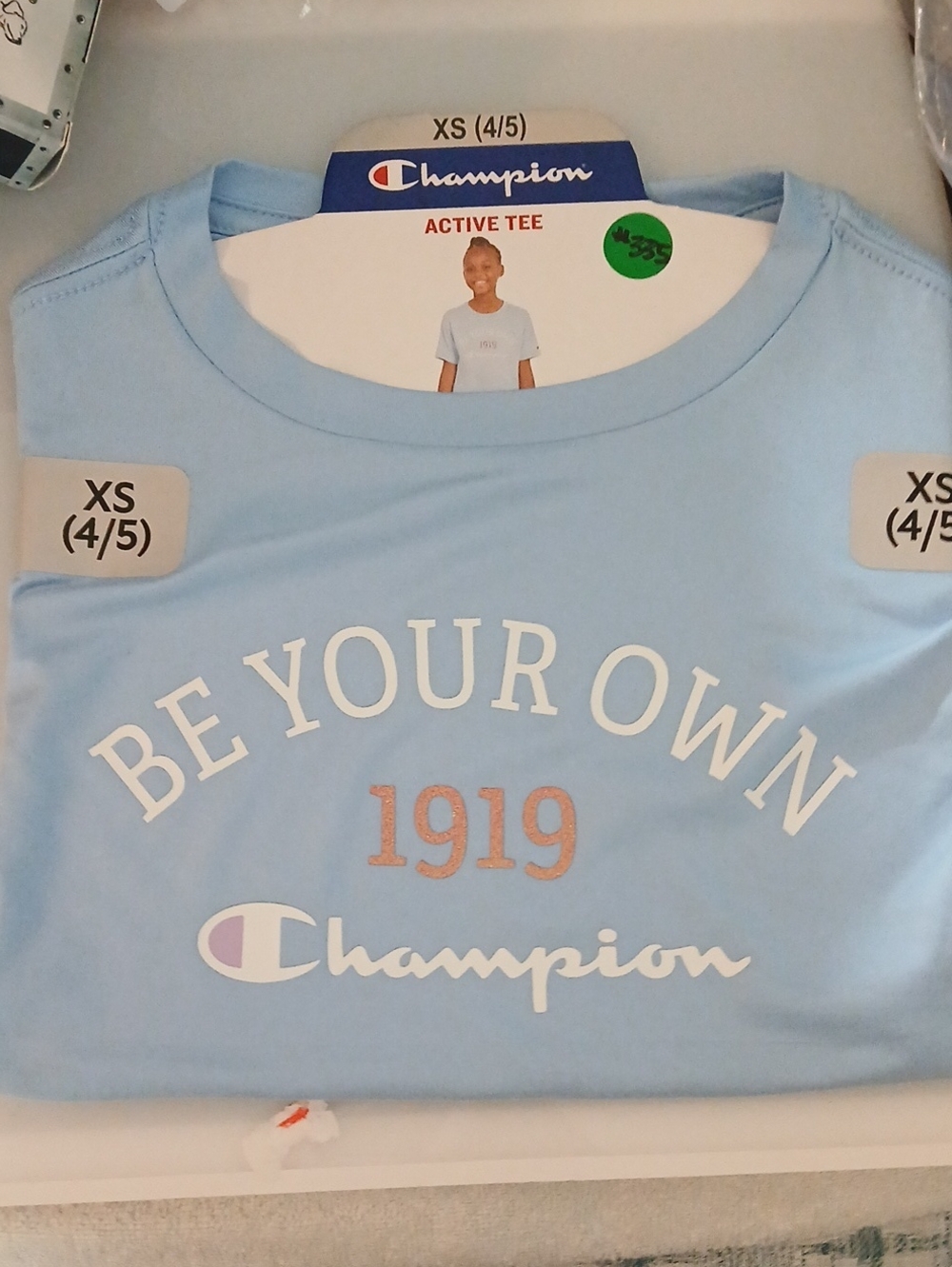 Champion Kids Light Blue "Be Your Own 1919" Graphic Tee